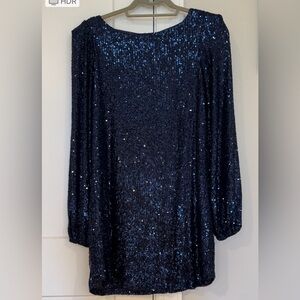 Steve Madden Blue Sequins Dress